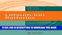 New Book Lithium-Ion Batteries: Science and Technologies