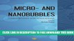 New Book Micro- and Nanobubbles: Fundamentals and Applications