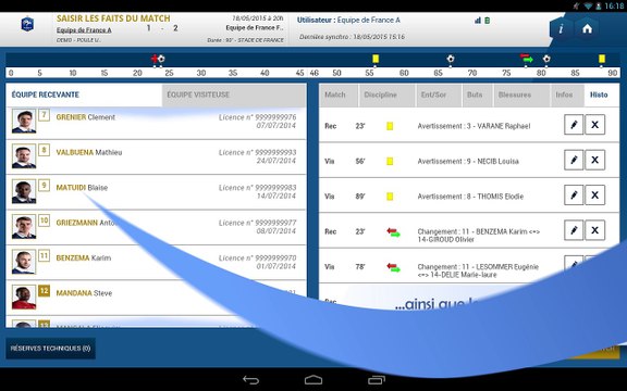 JOUR DE MATCH APRES LA RENCONTRE SENIORS