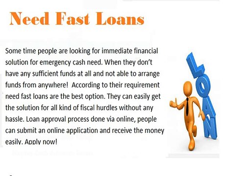Need Fast Loans- Cash In Your Hand during Sudden Financial Emergency