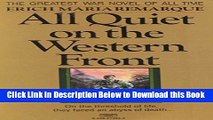 [Best] All Quiet On the Western Front Online Ebook