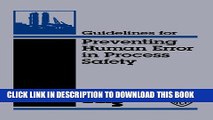 Collection Book Guidelines for Preventing Human Error in Process Safety