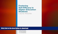 FAVORIT BOOK Fostering Self-Efficacy in Higher Education Students (Palgrave Teaching and Learning)