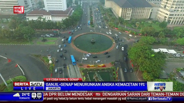 Uji Coba Ganjil Genap Kurangi 19 Persen Kemacetan di Jakarta