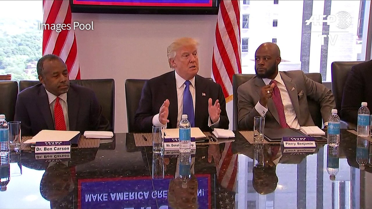 Trump rencontre des leaders afro-américains à la Trump Tower