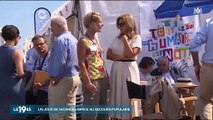 Valérie Trierweiler emmène des enfants à la mer avec le Secours Populaire - Regardez