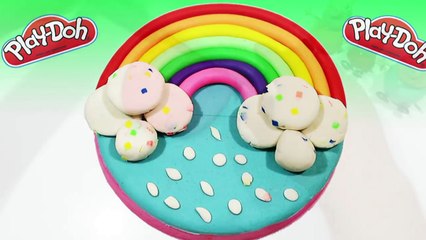 PEPPA PIG & PLAY DOH - Make unique play doh frozen cake with peppa family toys