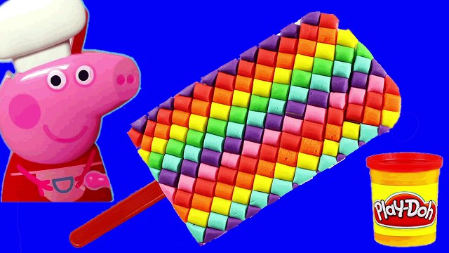 Peppa Pig and play doh Toys! - Create ice cream rainbow with play dough Frozen