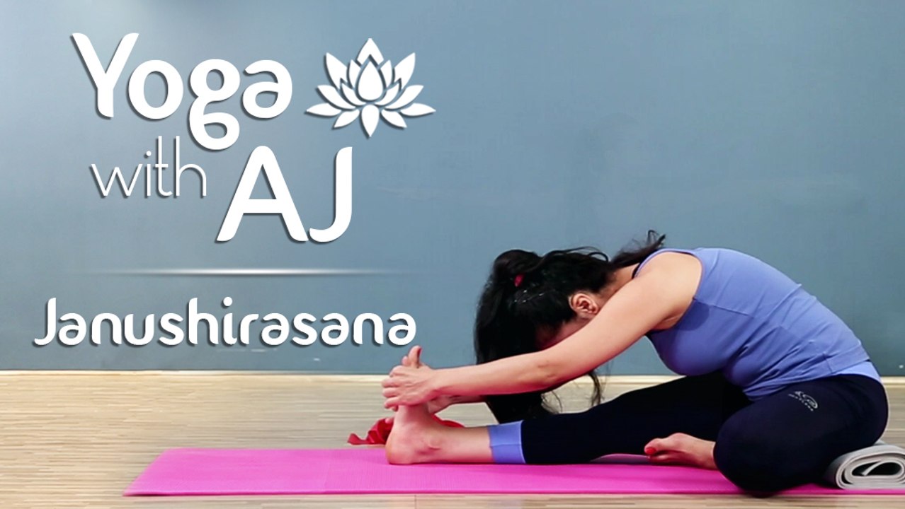 Janushirasana – Head To Knee Pose | Seated Forward Bend | Yoga For Beginners - Yoga With AJ