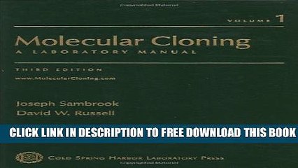 Collection Book Molecular Cloning: A Laboratory Manual, Third Edition (3 Volume Set)