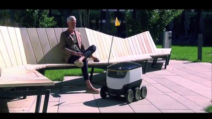 Le petit robot-facteur de la poste suisse