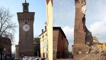 Before and After the Deadly Earthquake in Italy, 6.2 magnitude earthquake - pray for italy