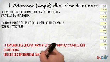 3ème Les statistiques Moyenne simple