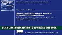 [Download] Vertriebseffizienz durch Kundenintegration: Empirische Untersuchung am Beispiel