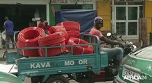 République du congo, Les motos à trois roues, un moyen de transport urbain