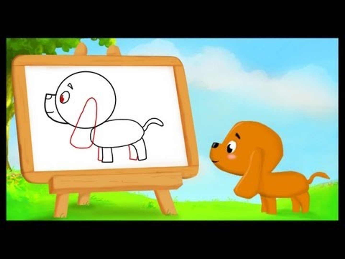 Dessiner Un Chien Avec Des Chiffres Apprendre dessiner les animaux - Le chien - Vidéo Dailymotion