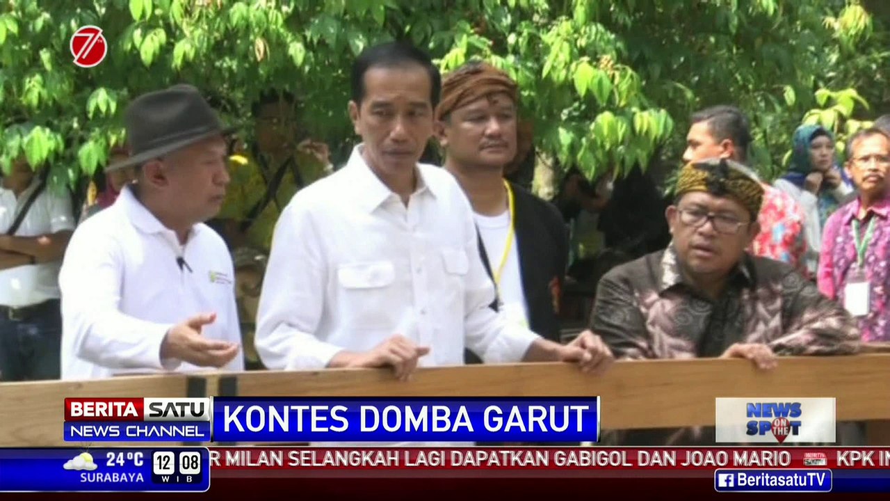 Presiden Gelar Kontes Domba Garut dan Kambing