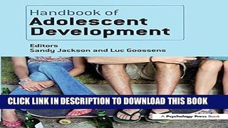 New Book Handbook of Adolescent Development