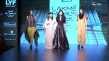 Sarah Jane Dias walks the ramp for designer Aditi Holani at Lakme Fashion Week 2016
