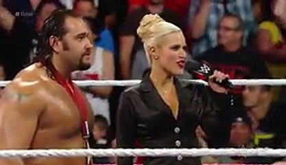 The Rock Return on WWE and Attack on  Rusev   Braun Strowman - Raw