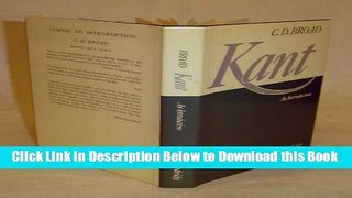 [Reads] Kant: An Introduction Online Books