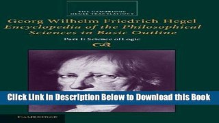 [Best] Georg Wilhelm Friedrich Hegel: Encyclopedia of the Philosophical Sciences in Basic Outline,