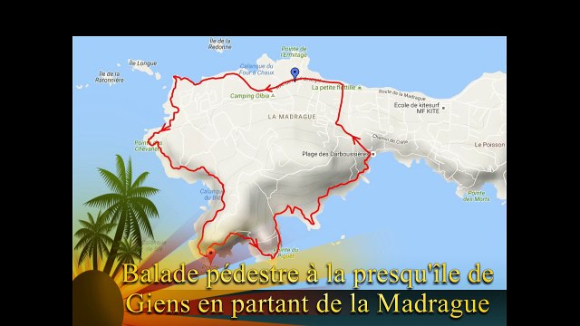 Tour de la presqu'ile de Giens en trottinant par la Madrague