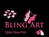 Original Collection Glitter Wave Pink by Bling Art