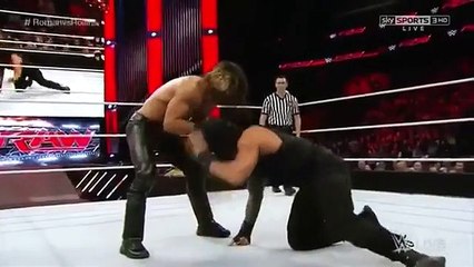 WWE Raw  Roman Reigns vs Seth Rollins