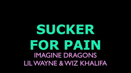 Imagine Dragons, Lil Wayne & Wiz Khalifa - Sucker For Pain Karaoke Instrumental Lyrics On Screen