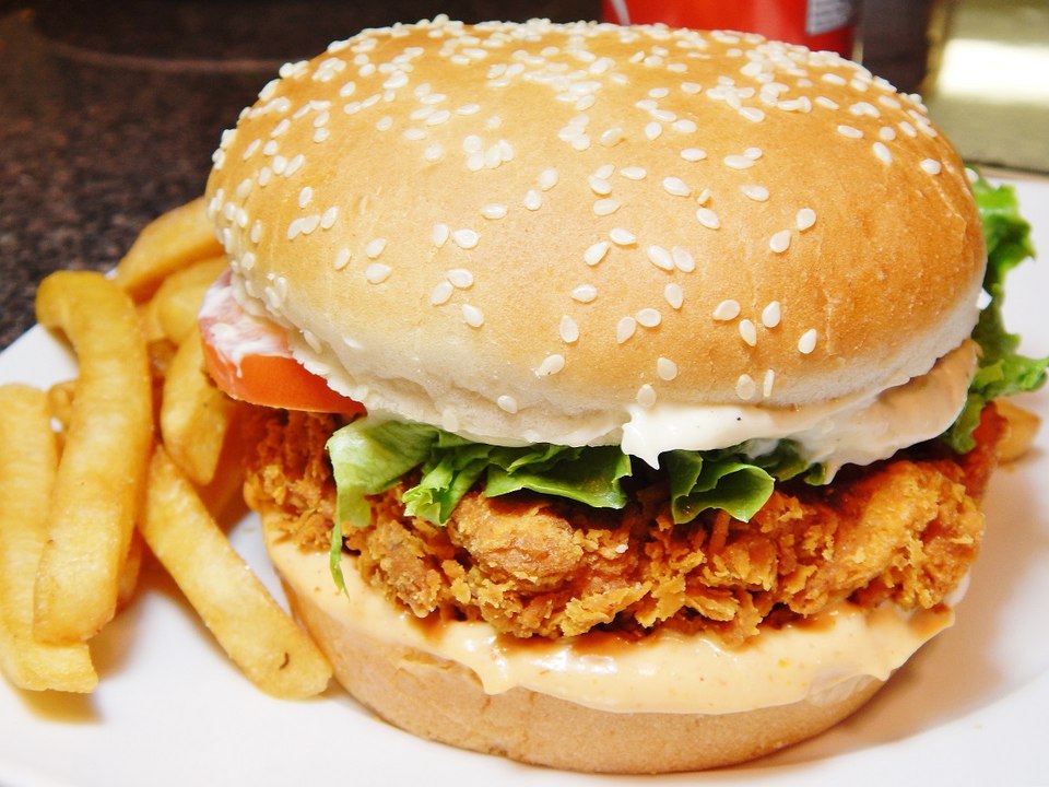 Spicy Zinger Burger - जिंजर बर्गर - زِنگر برگر