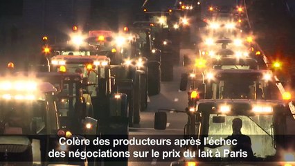 Crise du lait: le blocus de Lactalis se poursuit à Laval