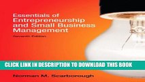 [Download] Essentials of Entrepreneurship and Small Business Management (7th Edition) Paperback Free