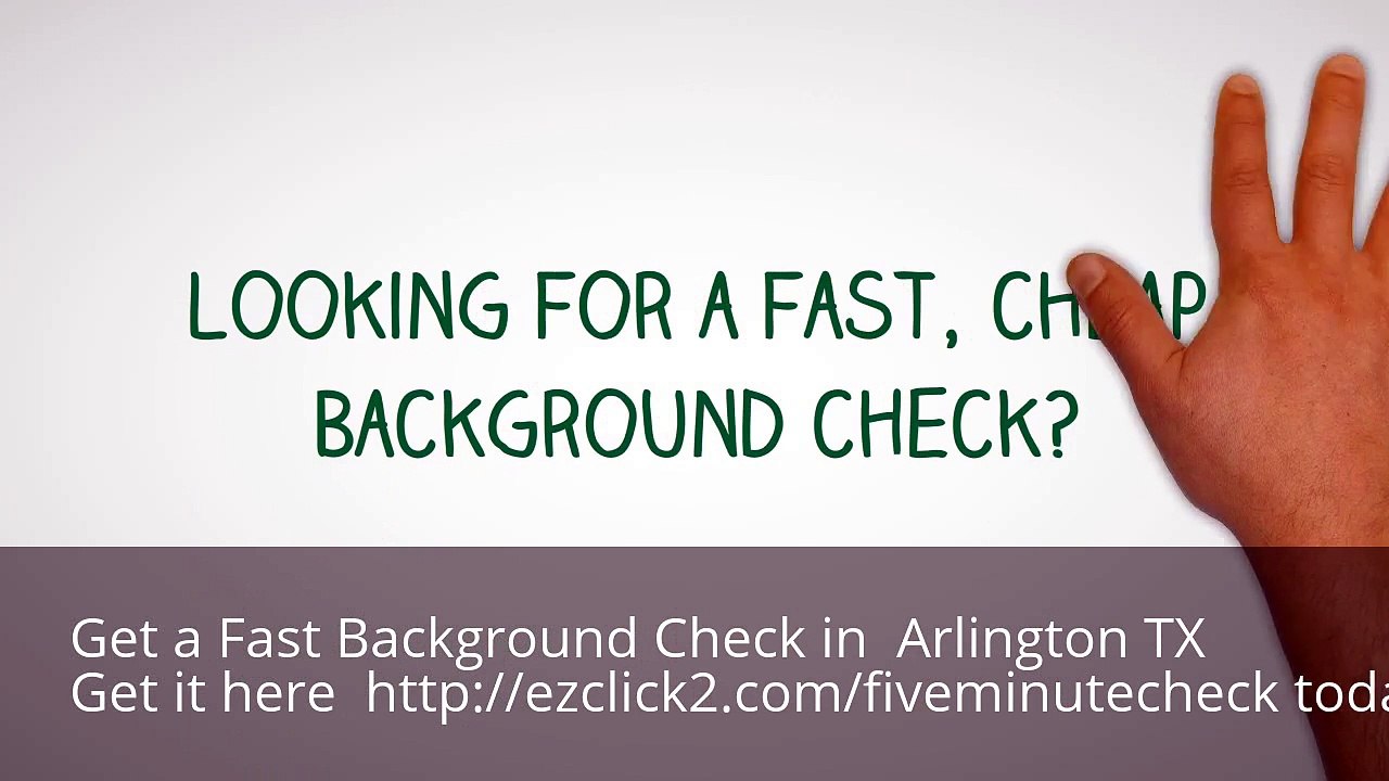 Where Can I Get a Background Check in Arlington TX Fast