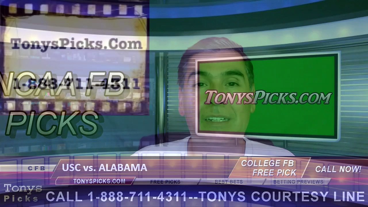 Alabama Crimson Tide vs. USC Trojans Free Pick Prediction NCAA College Football Odds Preview 9-3-2016