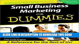 New Book Small Business Marketing For DummiesÃ‚ (For Dummies (Computer/Tech))
