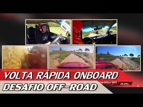 CHEVROLET S10 X FORD RANGER X TOYOTA HILUX - DESAFIO OFF-ROAD - VR ONBOARD #1 | ACELERADOS