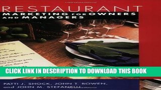 Collection Book Restaurant Marketing for Owners and Managers