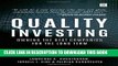 New Book Quality Investing: Owning the best companies for the long term