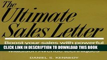 New Book The Ultimate Sales Letter: Boost Your Sales With Powerful Sales Letters Based on Madison