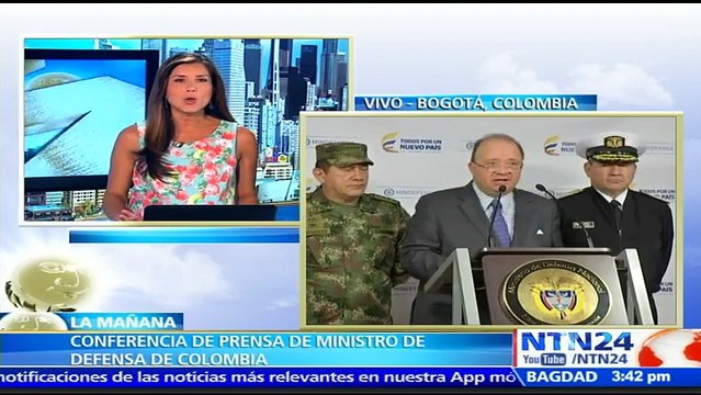 Cese al fuego definitivo con las FARC no es una patente para extorsionar: ministro de Defensa de Colombia