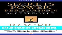 Collection Book Secrets of Power Persuasion for Salespeople (Inside Secrets from a Master