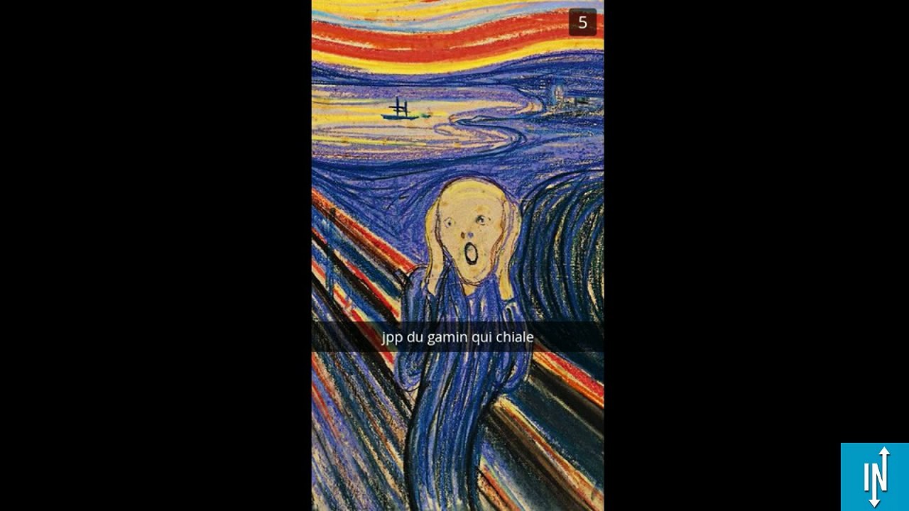 Si les tableaux avaient Snapchat, voilà ce qu'ils diraient