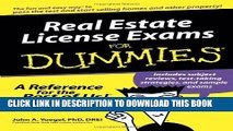 [Download] Real Estate License Exams For Dummies Hardcover Online