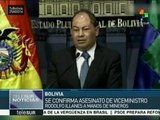 Gobierno boliviano confirma asesinato de viceministro Illanes