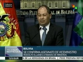 Gobierno boliviano confirma asesinato de viceministro Illanes