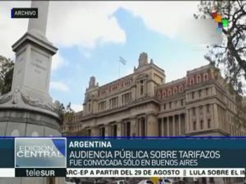 Audiencia pública sobre tarifazos fue convocada sólo en Buenos Aires