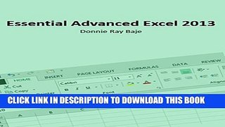 [PDF] Essential MS Excel 2013 (Essential Microsoft Office) Full Online