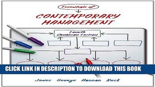 Collection Book Essentials of Contemporary Management with Connect Access Card