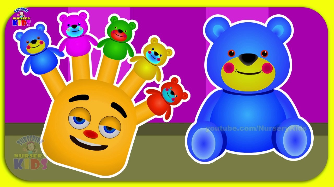 Jelly Bear Dance Finger Family Nursery rhymes for kids Baby rhyme